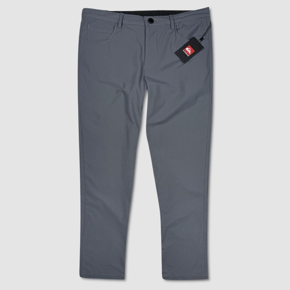 Quiksilver Stretch Tech Woven Slim Fit Pants - NWT Mens 36 x 30 Grey #49237-H10